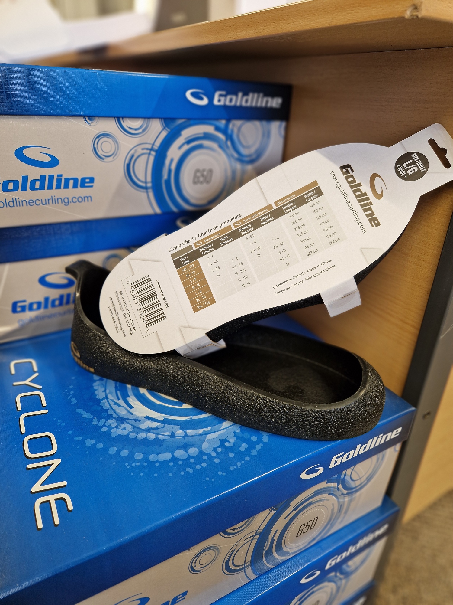 Goldline Wide Fit Gripper | British Curling Supplies